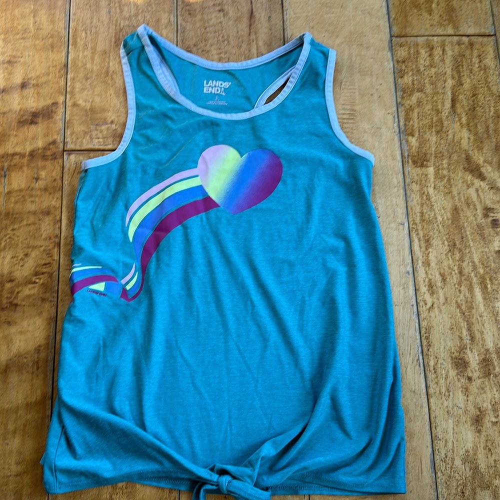 Girls Rainbow Heart Land’s End Tank Top